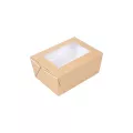 Boite kraft avec fenêtre "The Pack" 500ml - 8.5x12x5.5cm